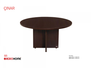BÜROHOME ÇINAR ÇN90 900 x 750 x 900 mm Toplantı Masası