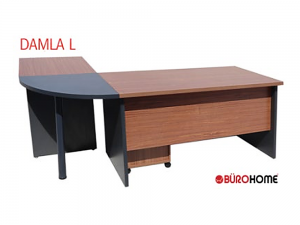 BÜROHOME DAMLA DM 07 "L" Tipi 3'lü Masa Takımı
