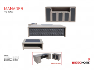 BÜROHOME MANAGER MNR 01 6'lı Masa Takımı