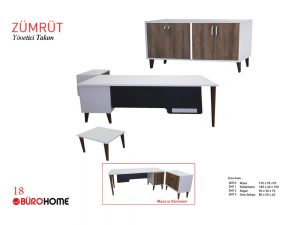 BÜROHOME ZÜMRÜT ZMT 01 6'lı Masa Takımı