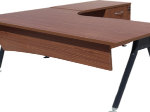 BÜROHOME KİND KD180 "L" Tipi 3'lü Masa Takımı
