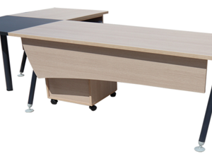 BÜROHOME BUKET BKT160 "L" Tipi 3'lü Masa Takımı